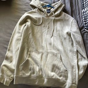 RVCA Olive Green Faded Hoodie, Sweater, Jacket, Surf, Skate, Comfy